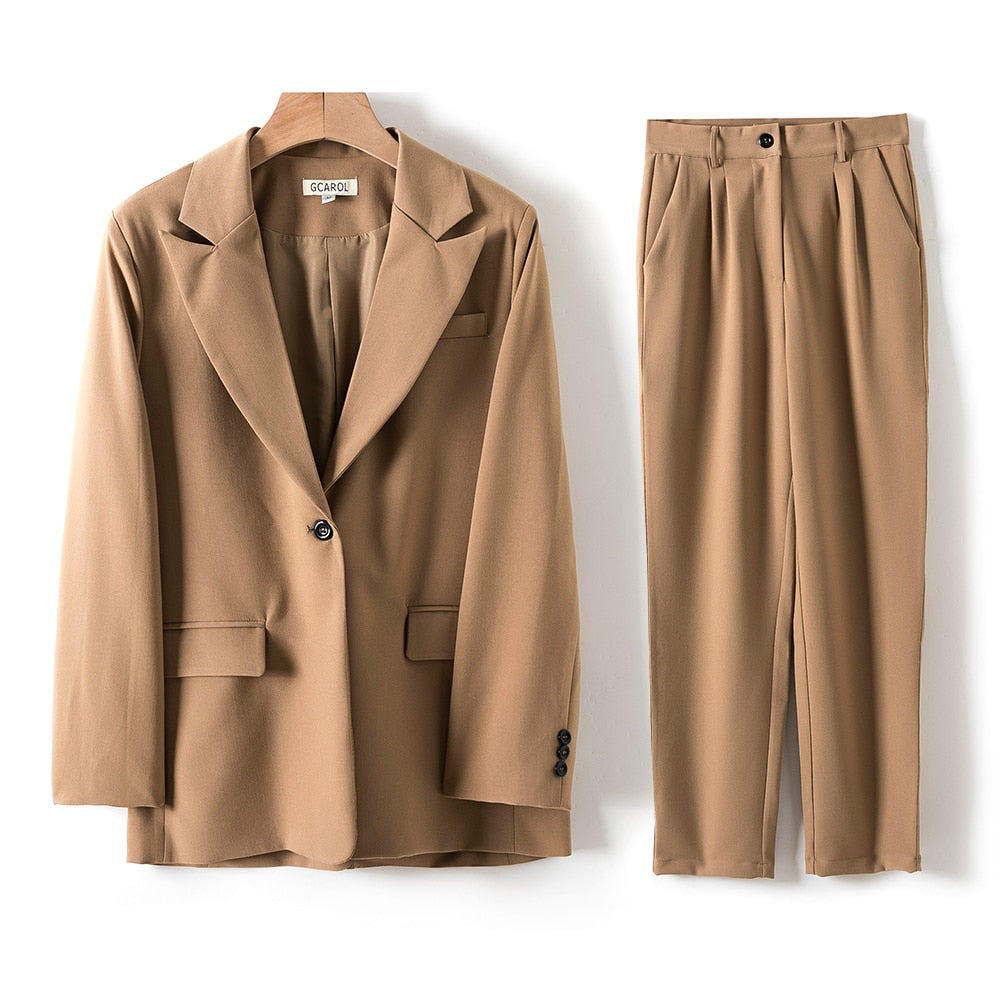 EtherealBe Blue Tailored office wear pantsuit for women