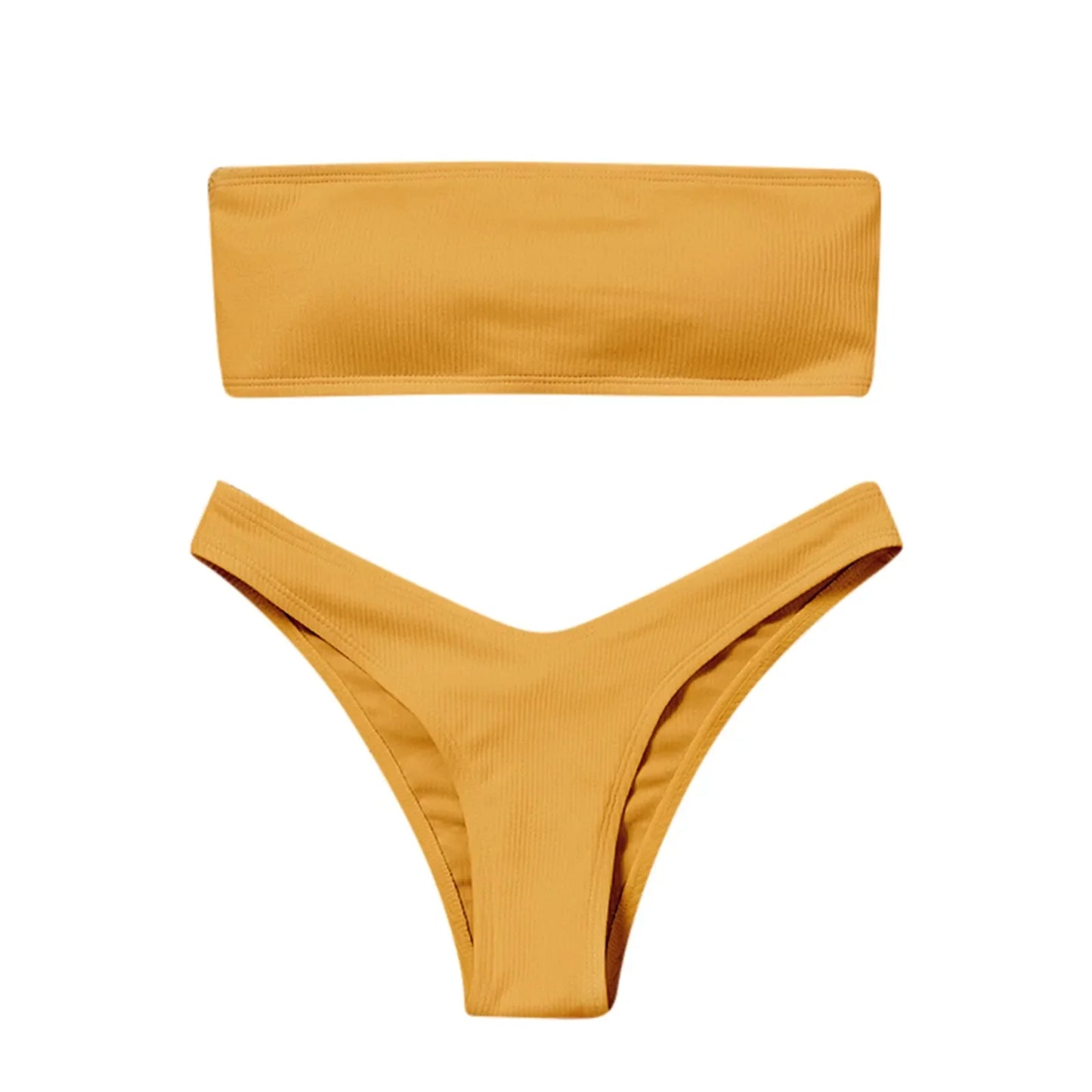 Two Piece Swimsuit Women Sexy Bikini Set Ruffle High Waisted Swimsuits 2 Piece Women's Bikini High Waisted Tummy Control New LW