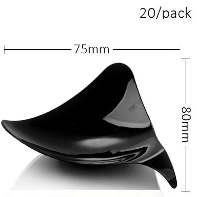 20 Pieces x Home Party Disposable Plastic Tableware Supplies, 70*44mm/60ml Petal Dessert Cake Bowl