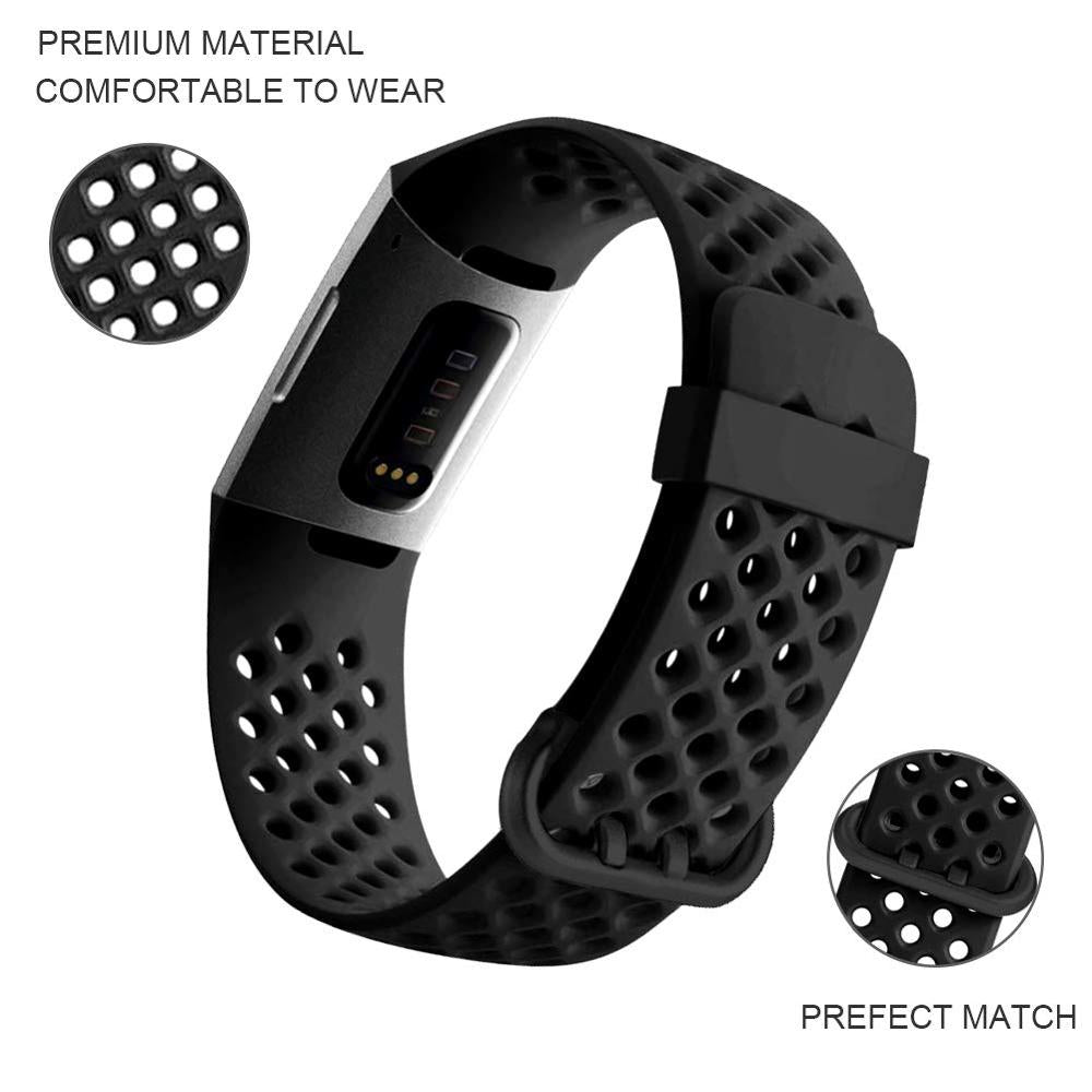 Strap for Fitbit Charge 3 SE band Replacement watchband smart Watch Sport Breathable Silicone Bracelet Fitbit Charge 4 band