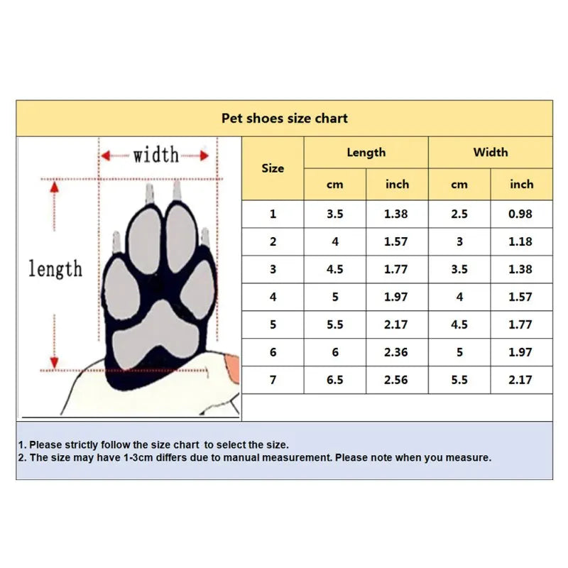 Winter Warm Pet Dog Shoes 4pcs/set Waterproof Antiskid Puppy Shoes for Small Medium Dogs Anti-slip Rain Snow Boots Pet Protectio