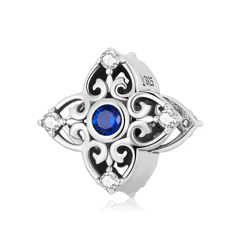 WOSTU 925 Sterling Silver Evil Eyes Charms Fatima Hand Hamsa Vintage Pendants For Women  Heart Beads Fit DIY Bracelets Necklaces