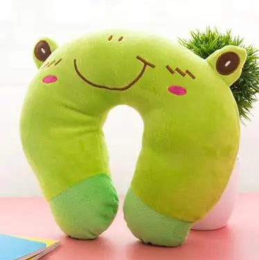 Baby Pillow Multi-Animals Design Plush Super Soft Kids Headrest   Neck Protector Travel Toys for 0-4 Years YYT101