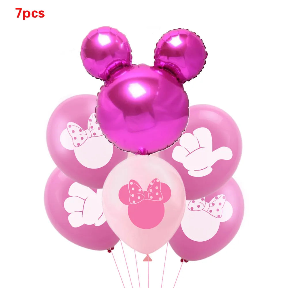 Disney Minnie Mouse 1st birthday decor baby girl favor Party decor for baby girl diy birthday balloon decor baby shower gifts