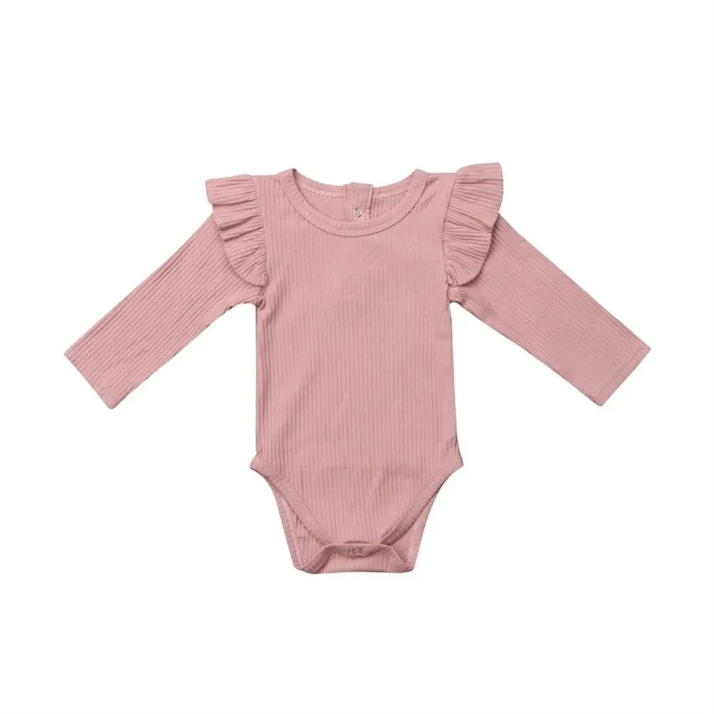 6 Colors Autumn Winter Knitting Rompers Baby Girl Clothes Newborn Baby Bodysuit Long Sleeve Jumpsuit Romper Outfits 0-2 Years
