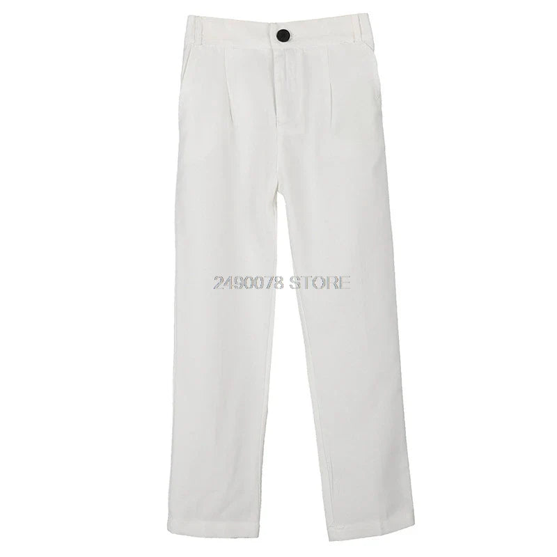 School Boys Formal Trousers, Children Kids Birthday, Wedding, Big Boys Pants 2-12T.
