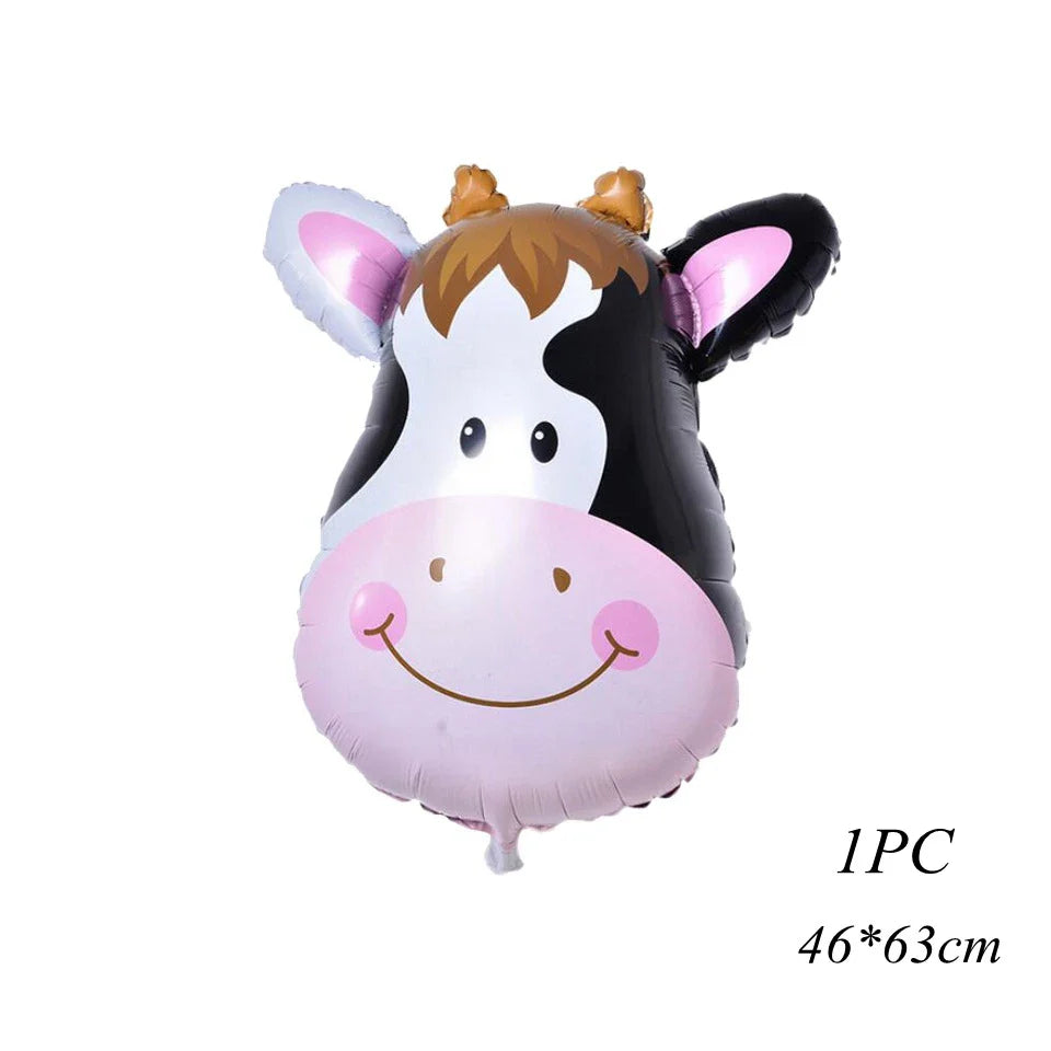 1PC 16inch Animal Digital Foil Balloons Party Decoration Happy Birthday Number Ball Decoration Ballon Gift Party Supplies
