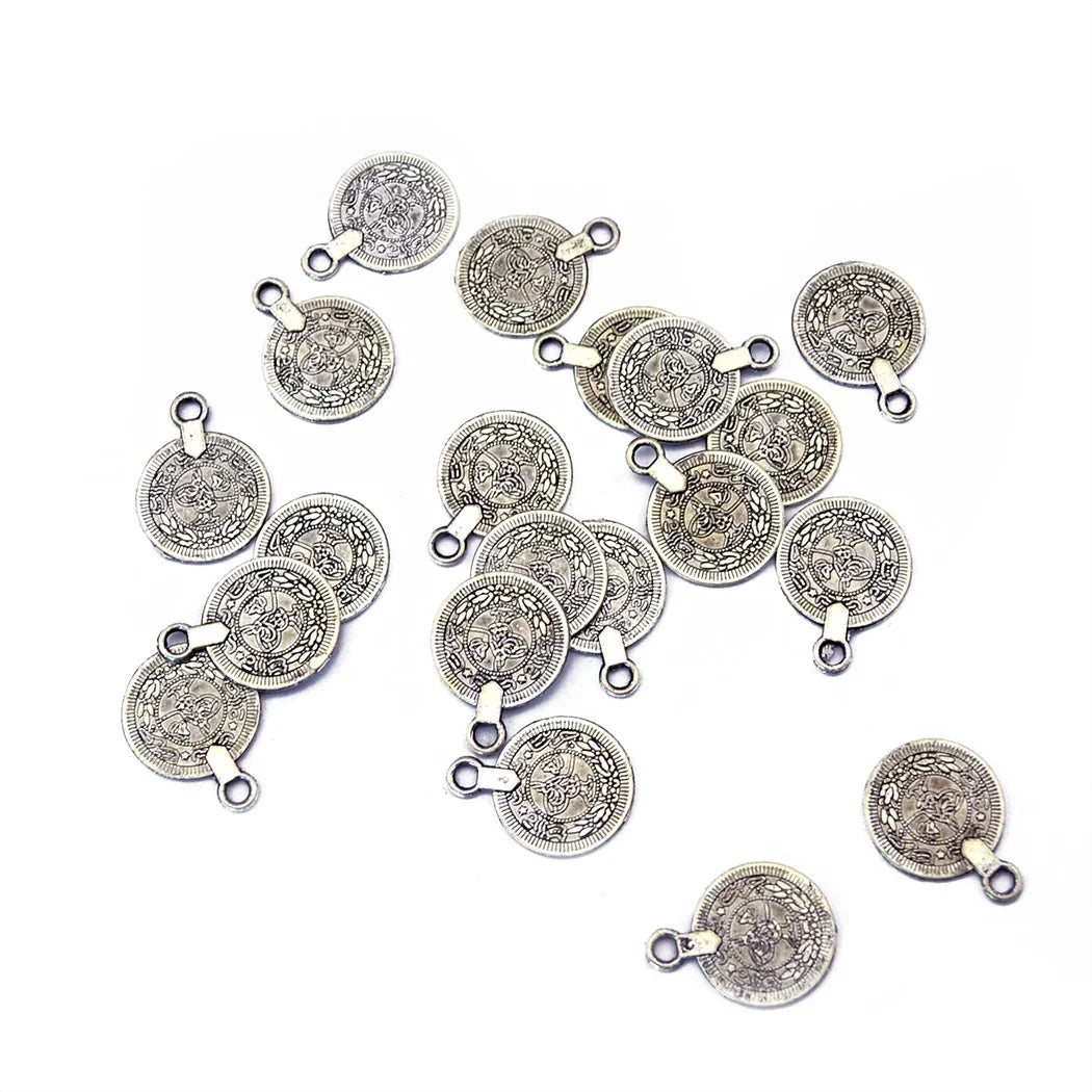 Gypsy Bohemian Hippie Beach Chic Carving Coin Charm Statement Necklace Accessories Festival Tibet Tribal Ethnic Turkish Jewelry