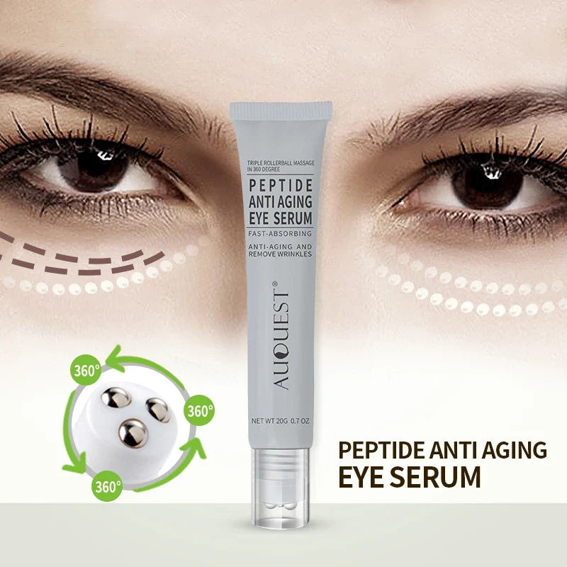 AuQuest EGF Peptide Ageless Eye Serum Cream Anti Aging Serum Anti-Wrinkle Eye Care Whitening Firming Skin Repair Skin Care