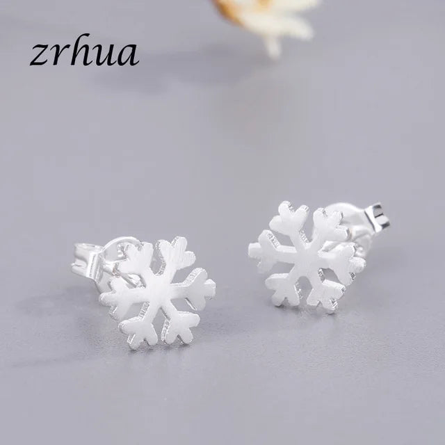 Newest 925 Sterling Silver Needle Women's Jewelry Cute Chic Stud Earrings for School Girls Kids Lady Birthday Gifts S925 Stamp