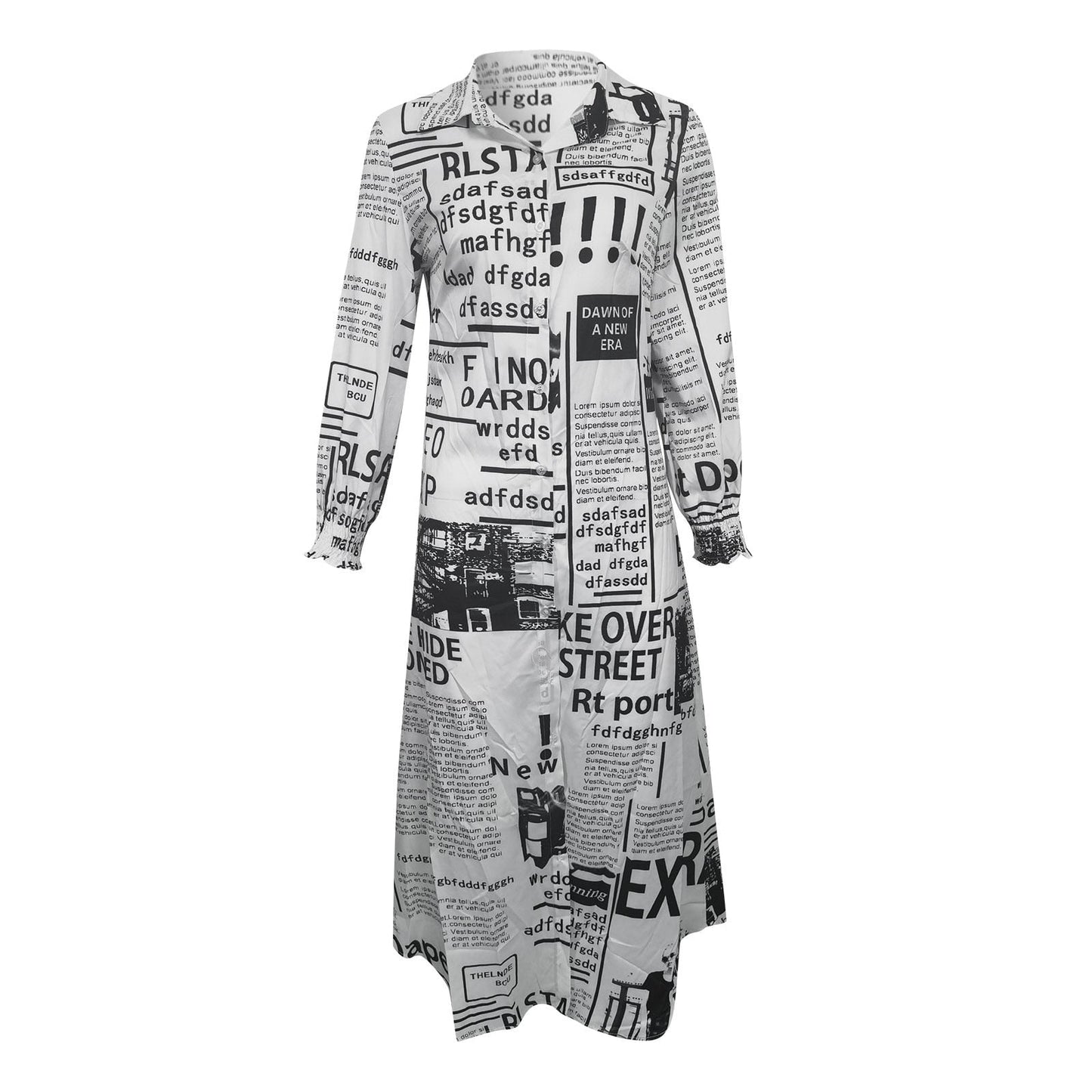 Women Stripe print Long Shirt Dress Fashion Boho Beach Button Big Maxi Dress Spring Summer 2022 New Ladies Letter Oversized Robe