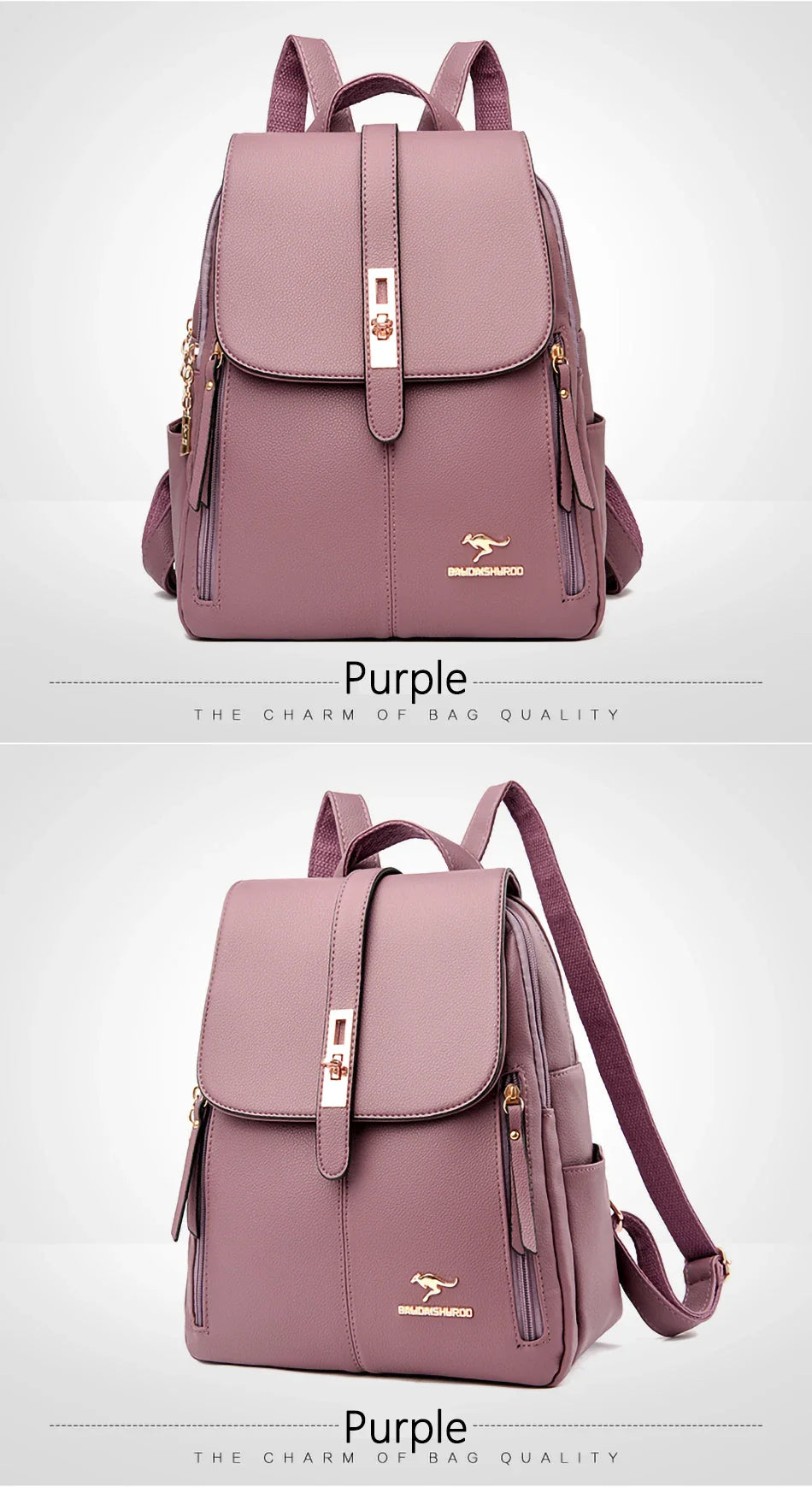 Women Large Capacity Backpack Purses High Quality Leather Female Vintage Bag School Bags Travel Bagpack Ladies Bookbag Rucksack