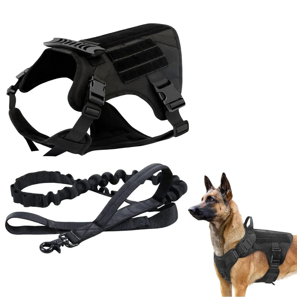 Tactical Dog Harness K9 Vest Breathable Adjustable Pet Harness For Large Dog Harness Vest German Shepherd Walking Running