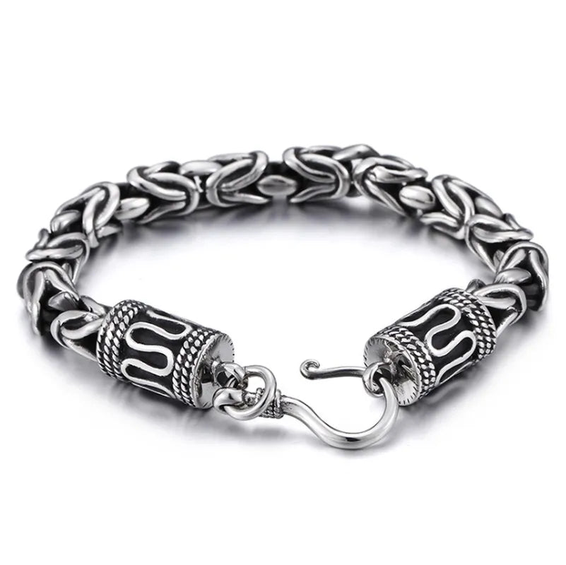 Vintage Gothic Full Skull Bracelet Motorcycle Riding Rock Bike Hip Hop Punk Jewelry Halloween Gift