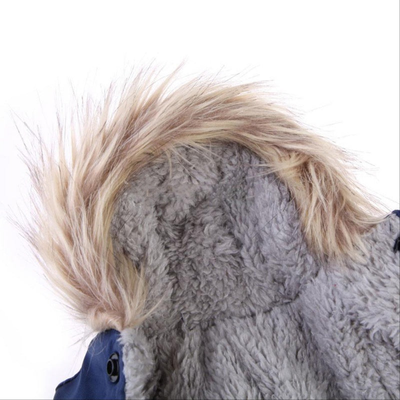 Winter Warm Dog Clothes Fleece Dog Coat Pet Hooded Jumpsuit For Small Medium Dog Cats Super Thicken Dog Jacket Pet Overalls