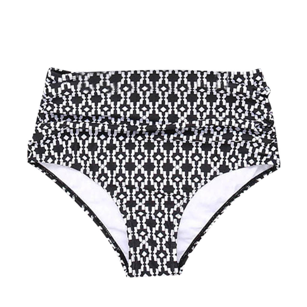 Fashion Bikini Panties Women Black Pants High Waisted Bikini Swim Pants Shorts Bottom Swimsuit Swimwear Female High Waist 2021