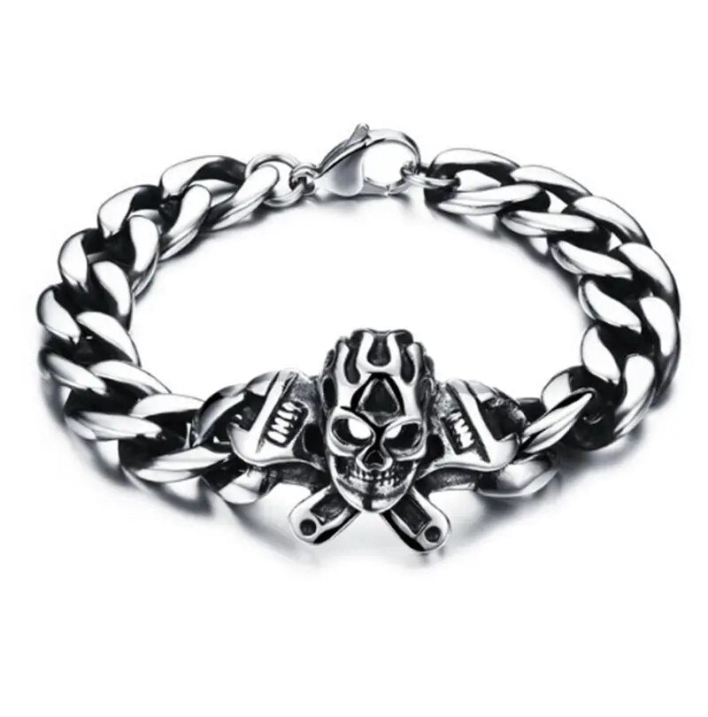 Vintage Skull Beaded Skull Bracelets Gothic Jewelry Accessories Gifts