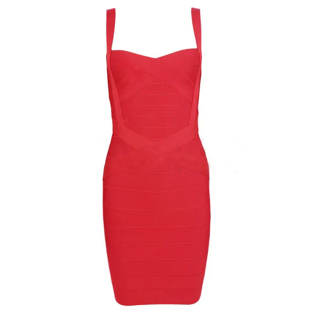 Club Ready Sleeveless Spaghetti Belt Stretching Fitness Club Mini Dress