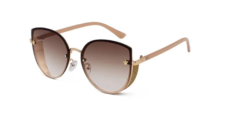 Sexy Ladies Cat Eye Women's Sunglasses Fashion High Quality Brand Gradient Shades Glasses Female Sunglasses Oculos Vintage