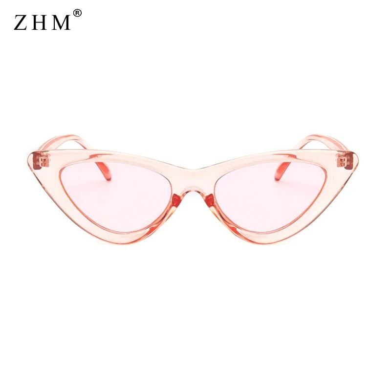 New fashion cute sexy women's sunglasses cat eye female retro brand designer triangle small sunglasses female uv400