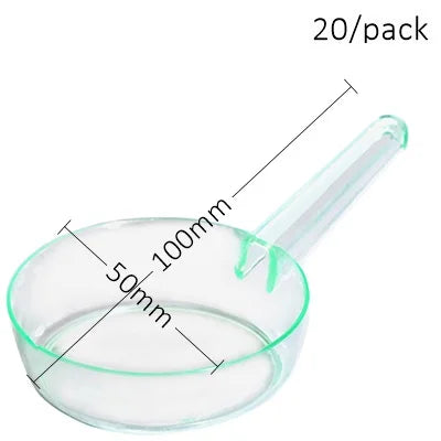 20 Pieces x Home Party Disposable Plastic Tableware Supplies, 70*44mm/60ml Petal Dessert Cake Bowl