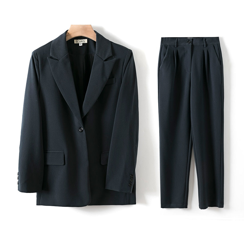 EtherealBe Blue Tailored office wear pantsuit for women