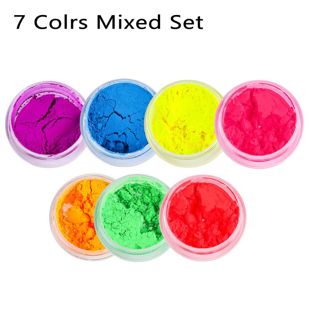 1PC NEON Eyeshadow Loose Powder Pigment Cosmetic Matte Mineral Spangle Nail Powder Shimmer Shining Eye Shadow Makeup Tool