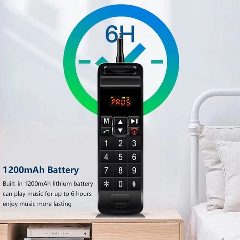 Classic Mobile Phone Design Bluetooth Speaker Retro Cellphone Portable Speaker Outdoor Wireless Cellular Phone Bluetooth Speaker