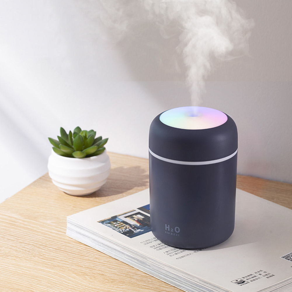 Portable 300ml Humidifier USB Ultrasonic Dazzle Cup Aroma Diffuser Cool Mist Maker Air Humidifier Purifier with Romantic Light