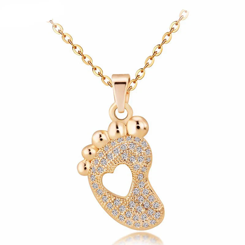 Juya 18K Real Gold Plated Micro Pave Zircon Butterfly Horse Bees Cat Leopard Pendant Necklace For Women Birthday Christmas Gift
