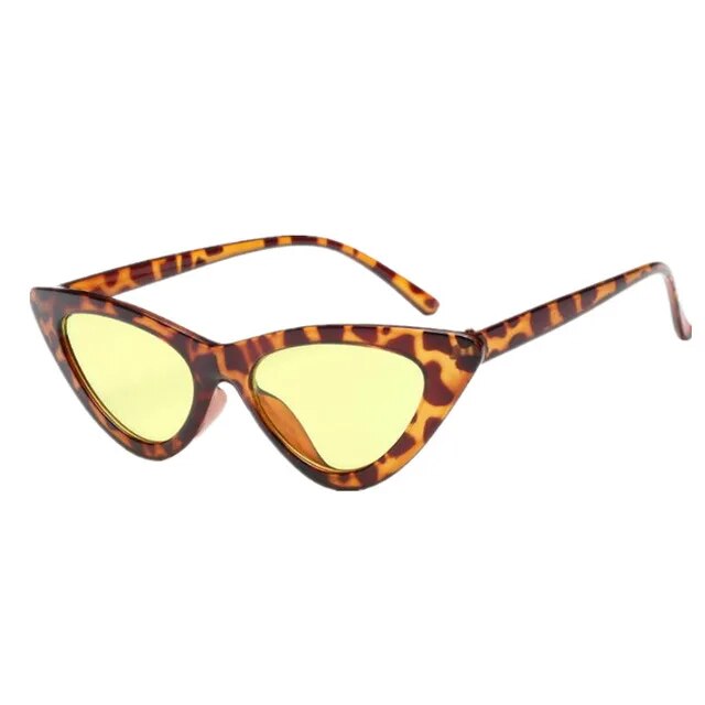 New fashion cute sexy women's sunglasses cat eye female retro brand designer triangle small sunglasses female uv400