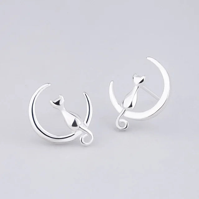 Newest 925 Sterling Silver Needle Women's Jewelry Cute Chic Stud Earrings for School Girls Kids Lady Birthday Gifts S925 Stamp