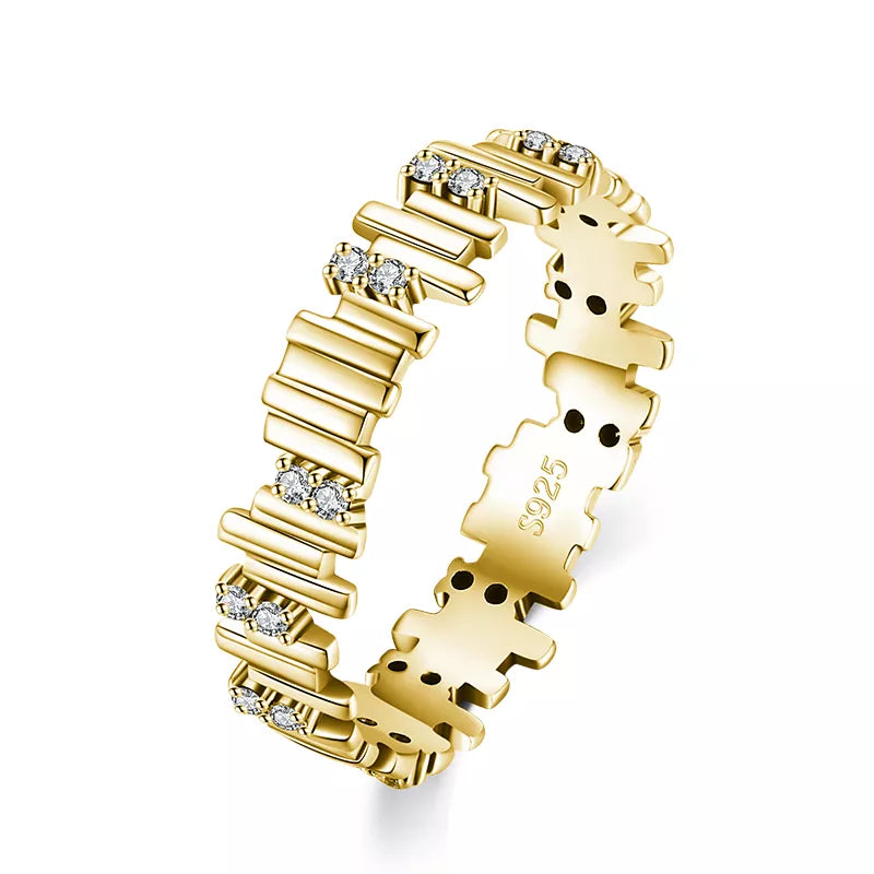 Modian Silver Rings Irregular Geometric Line Art Finger Rings for Women Genuine 925 Sterling Silver Fine Jewelry 2024