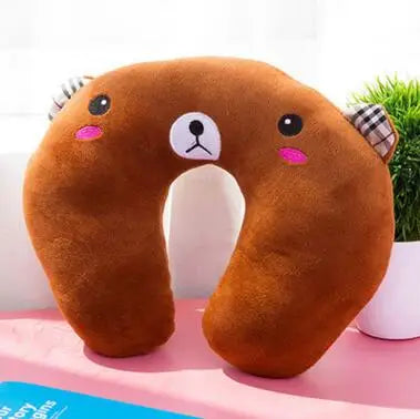Baby Pillow Multi-Animals Design Plush Super Soft Kids Headrest   Neck Protector Travel Toys for 0-4 Years YYT101