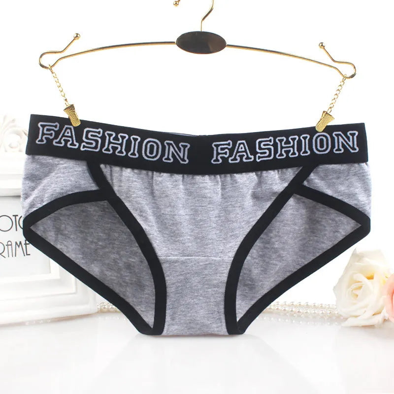 Sports Fitness Cotton Boxer Pants Elasticity Belt Women's Underpants Breathable Antibacterial Knickers Loose Hip-Wrapped Briefs