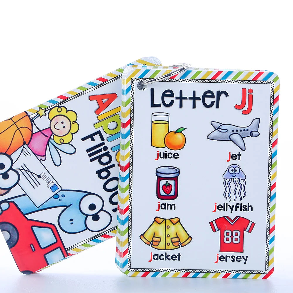 Alphabet 26 Letters 156 Phonics Words English Flash Cards Early Development Educational Toys Children Kids Montessori Learning T
