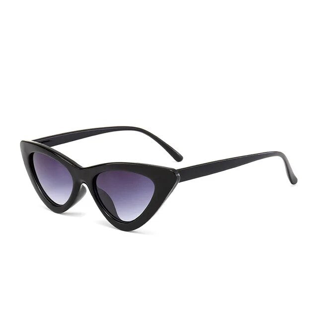New fashion cute sexy women's sunglasses cat eye female retro brand designer triangle small sunglasses female uv400