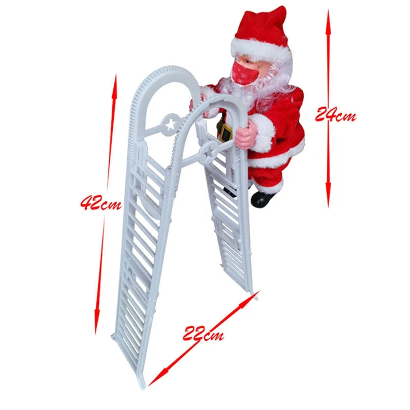 Marry Christmas Santa Claus Hanging Doll Window Navidad Christmas Tree Ornament Xmas Outdoor Door Wall Decoration New Year 2022