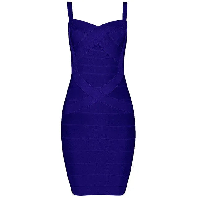 Club Ready Sleeveless Spaghetti Belt Stretching Fitness Club Mini Dress