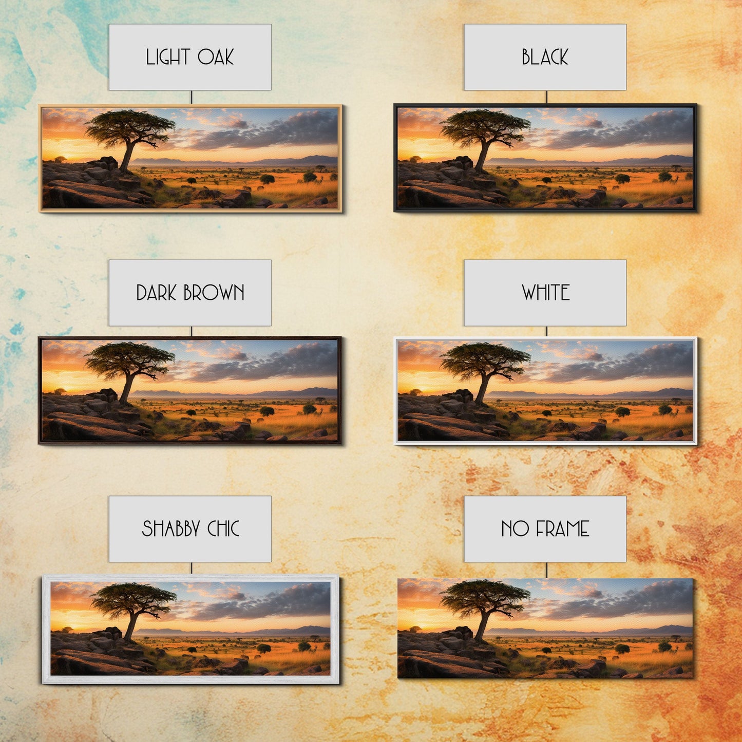 Panoramic Print of The Serengeti in Tanzania Extra Large Wall Art, Panoramic Wall Art, Panoramic Landscape Print, Landscape Photography