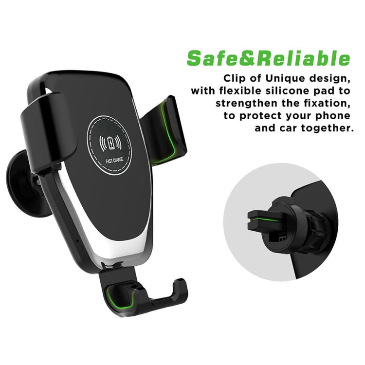 C6 Gravity Induction Car Qi Wireless Charger Fast Charging Air Vent Phone Holder