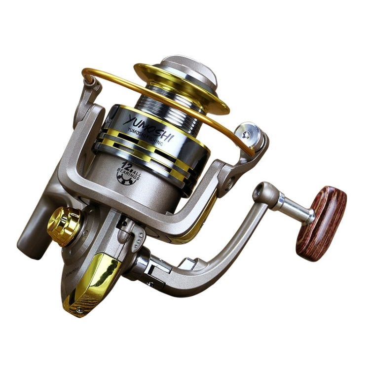 YUMOSHI Full Metal Ball Bearings Rocker Handle Wheel Seat Fishing Spinning Reel, GS1000, GS2000, GS3000, GS4000, GS5000, GS6000, GS7000