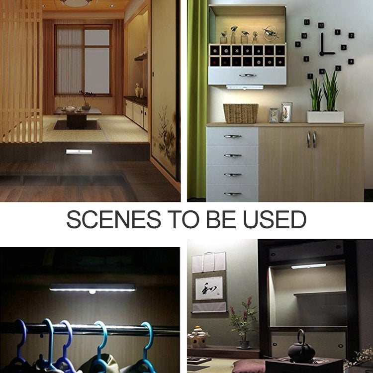 2.8W 20 LEDs Warm White Wide Screen Intelligent Human Body Sensor Light LED Corridor Cabinet Light, USB Charging Version, 2.8W 20 LEDs Warm White