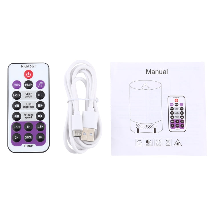 5V Voice Control LED Laser Starlight Projection Lamp