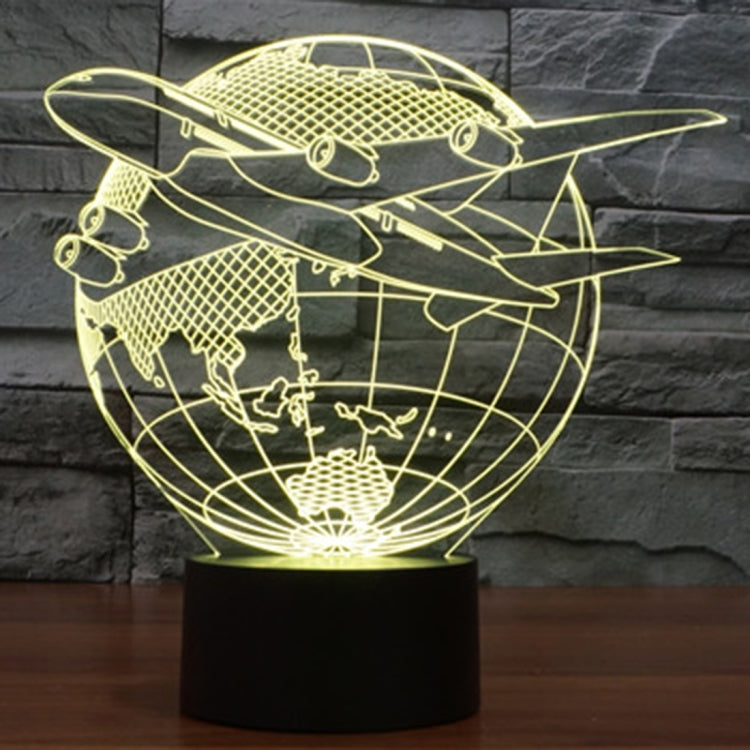 7 Colour Discoloration Creative Visual Stereo Lamp Desk Lamp Night Light, Fly out of Asia Style