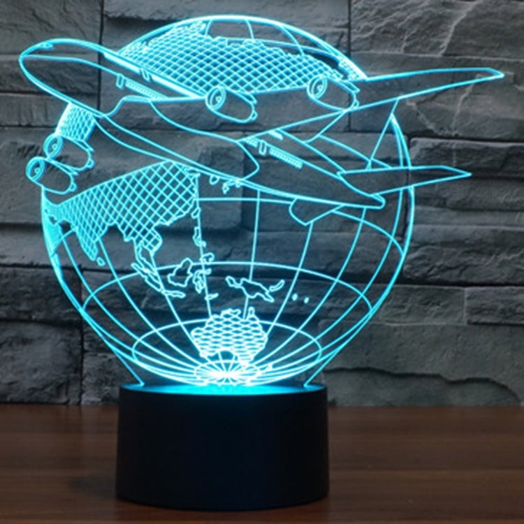 7 Colour Discoloration Creative Visual Stereo Lamp Desk Lamp Night Light, Fly out of Asia Style