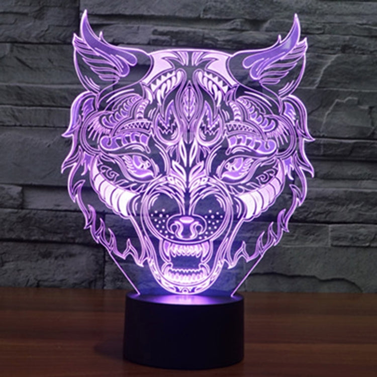 7 Colour Discoloration Creative Visual Stereo Lamp Desk Lamp Night Light, Leopard Shape