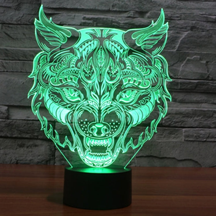 7 Colour Discoloration Creative Visual Stereo Lamp Desk Lamp Night Light, Leopard Shape