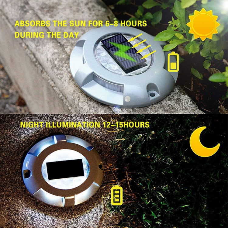 LED Solar Powered Embedded Ground Lamp IP68 Waterproof Outdoor Garden Lawn Lamp