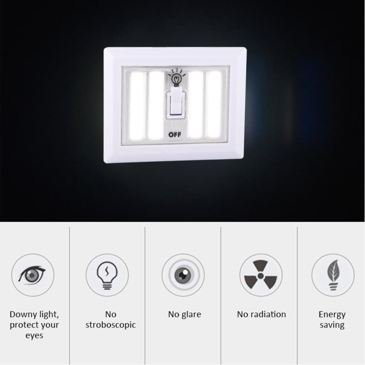 Switch Night Light Lamp, 4 COB